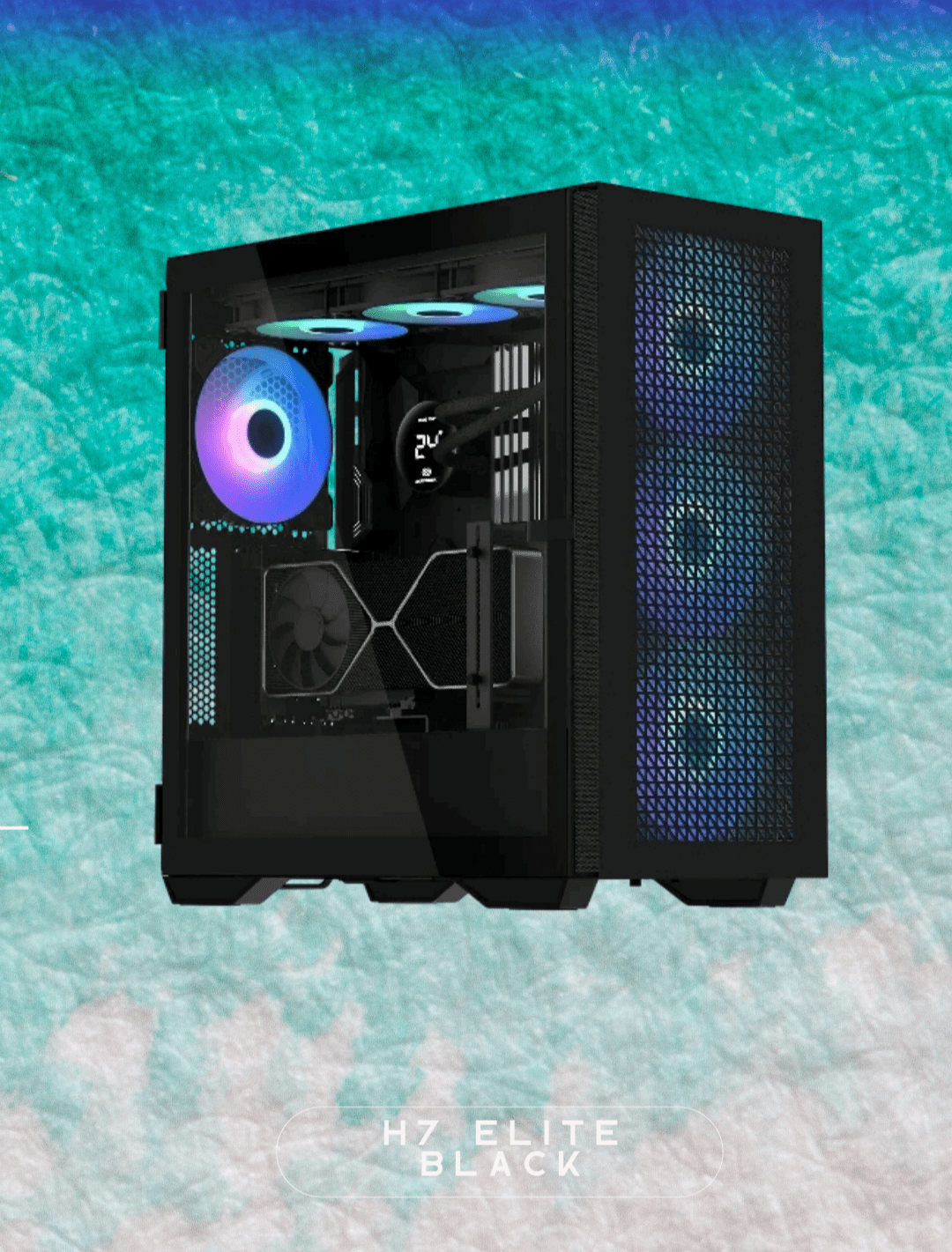 Sonic Casing H7 4 ARGB Infinity Fan ATX Black Sonic Casing H7 4 ARGB Infinity Fan ATX Black